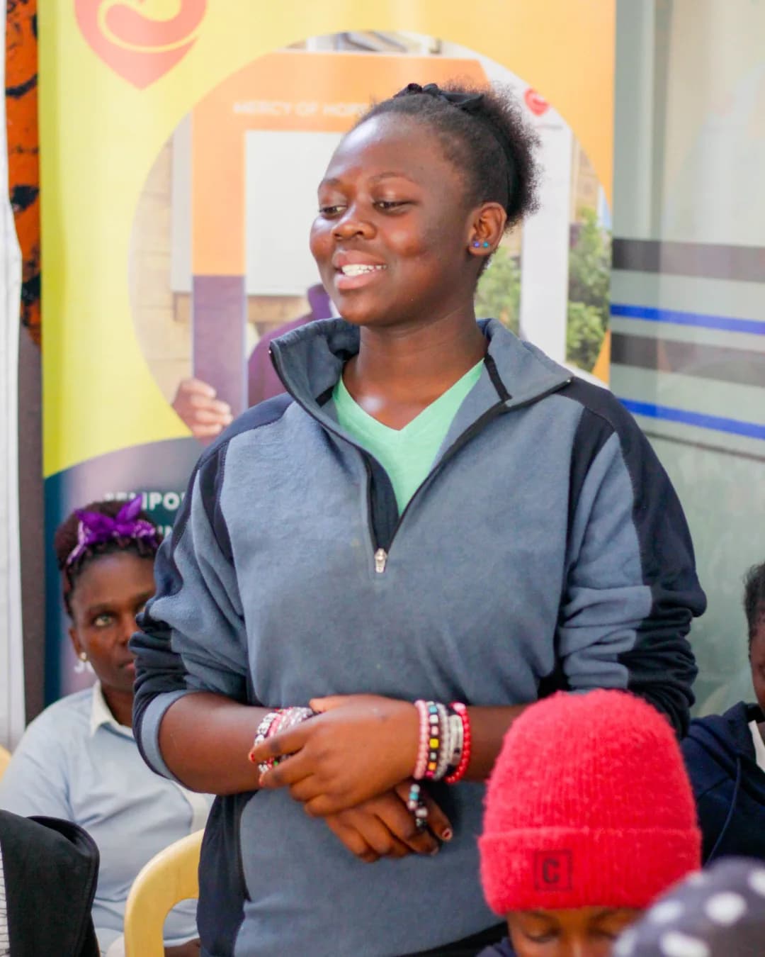 Rebecca, a sponsored student, in Nairobi